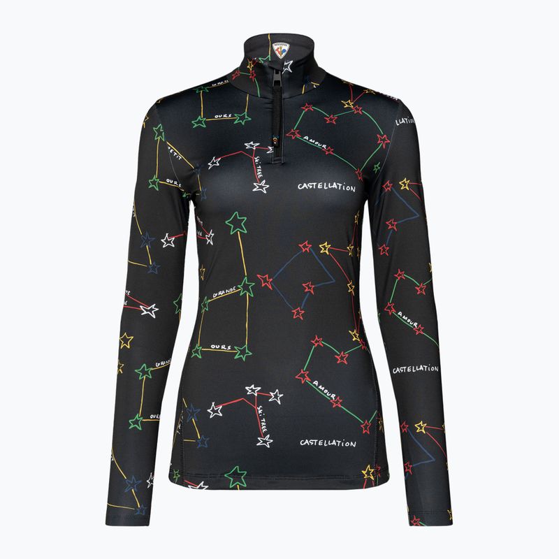 Női termoaktív pulóver Rossignol Booster 1/2 Zip Top 100 fekete 7