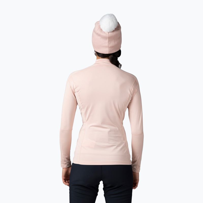 Női termoaktív pulóver Rossignol Classique 1/2 Zip powder pink 2
