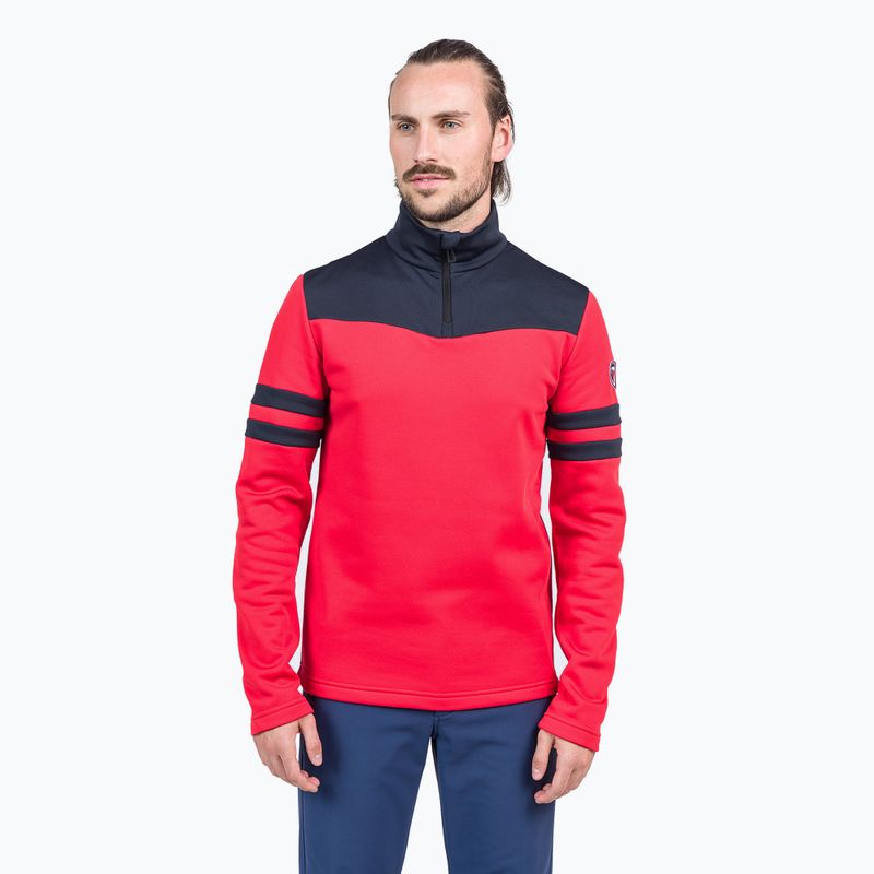 Rossignol Resort 1/2 Zip sportpóló piros