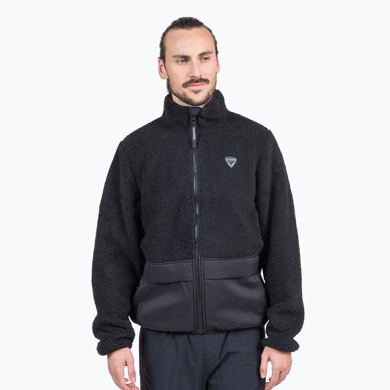 Férfi Rossignol Fleece Sweatshirt fekete