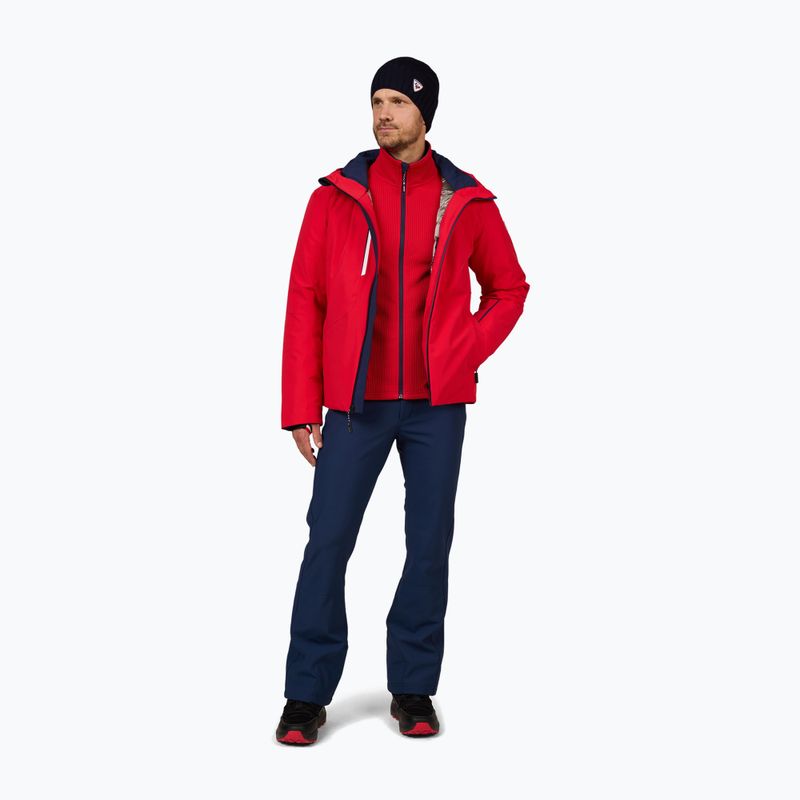 Férfi sípulóver Rossignol Cieloalto Fleece Fz sports red 2