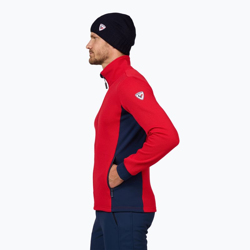 Férfi sípulóver Rossignol Cieloalto Fleece Fz sports red 4