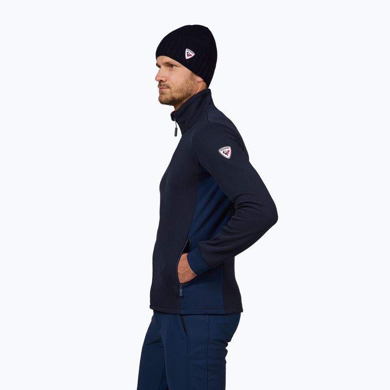 Férfi Rossignol Cieloalto Fleece Fz sí pulóver sötét navy 4