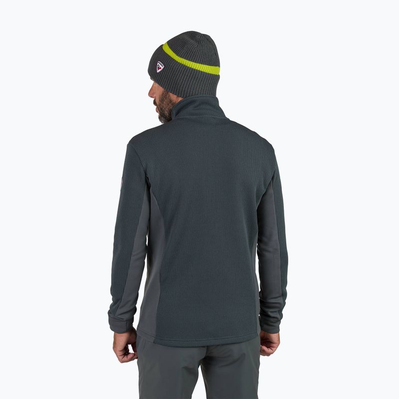 Férfi sípulóver Rossignol Cieloalto Fleece Half zip onyx grey 3