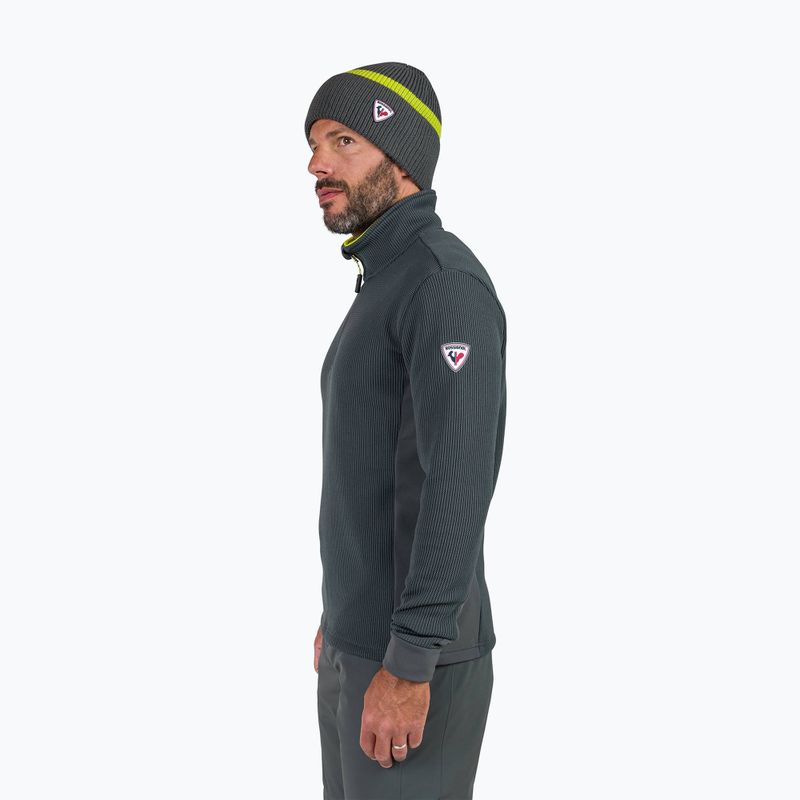 Férfi sípulóver Rossignol Cieloalto Fleece Half zip onyx grey 4