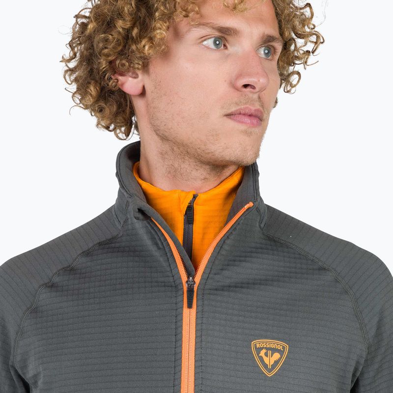 Férfi pulóver Rossignol Blackside Fleece Fz onyx grey 4