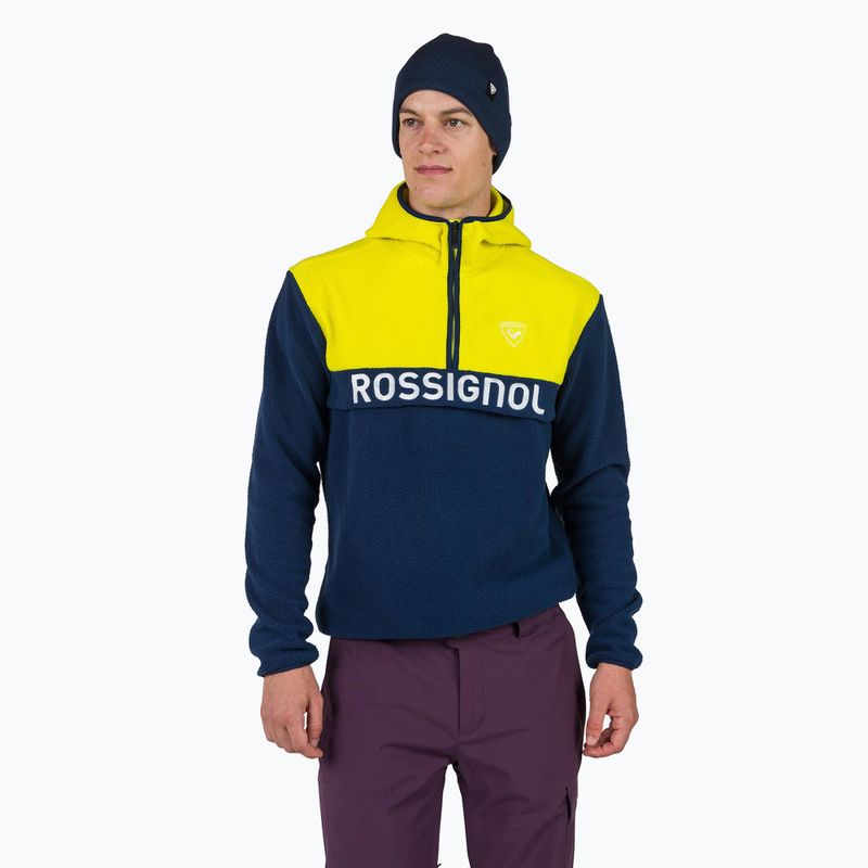 Férfi pulóver Rossignol Alltrack Fleece dark navy