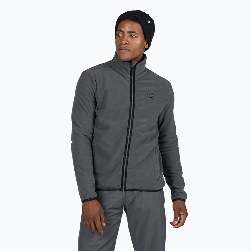 Férfi pulóver Rossignol Strawpile Fleece Fz onyx grey