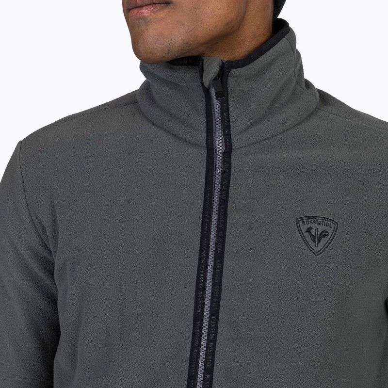 Férfi pulóver Rossignol Strawpile Fleece Fz onyx grey 4