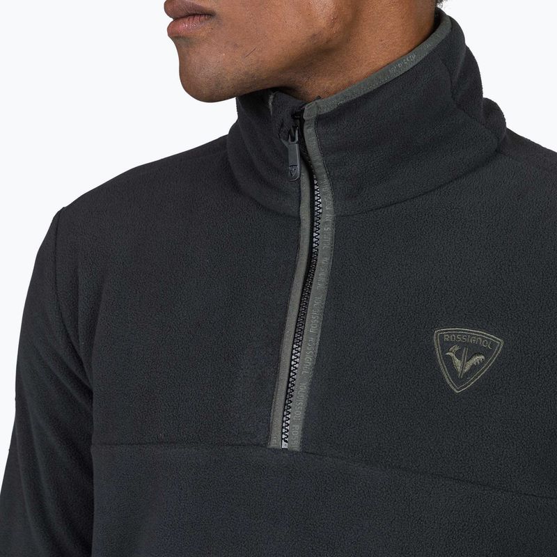 Férfi pulóver Rossignol Strawpile Fleece Hz black 4