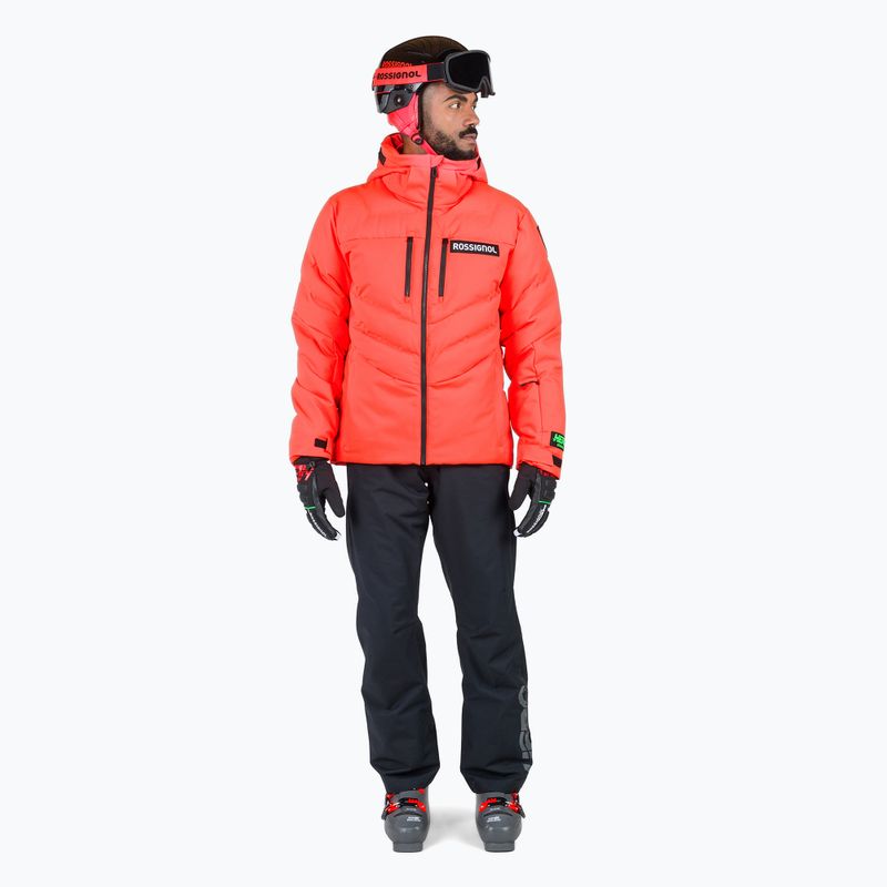 Férfi sídzseki Rossignol Hero Blackside Puffy neon red 2