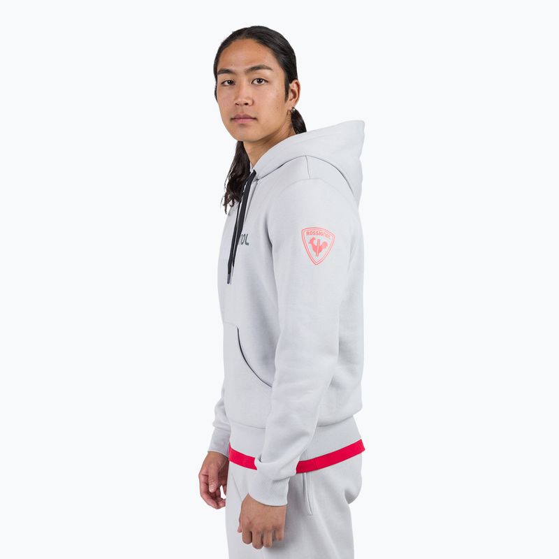 Férfi pulóver Rossignol New Hero Hoodie soft grey 4