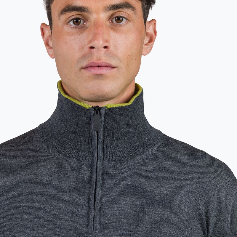 Férfi pulóver Rossignol Stripe Hz Knit New onyx grey 4