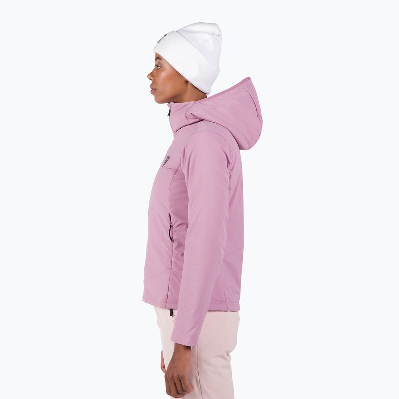 Női bélelt dzseki Rossignol Opside Hoodie moonlight mauve 4