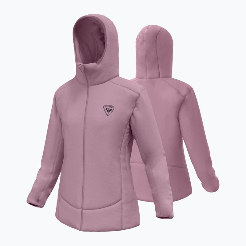 Női bélelt dzseki Rossignol Opside Hoodie moonlight mauve 11