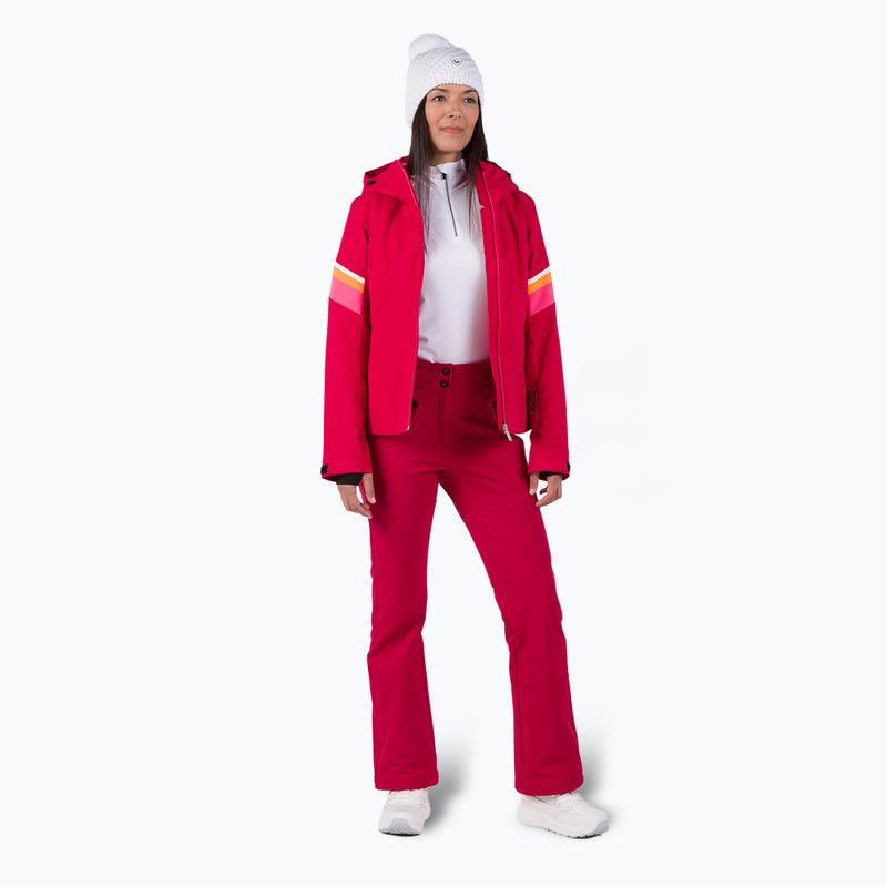 Női sínadrág Rossignol Ski Softshell ruby red 2