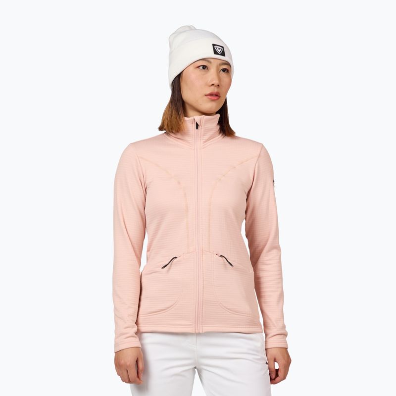 Rossignol női Blackside Fleece Fz púderrózsaszín pulóver