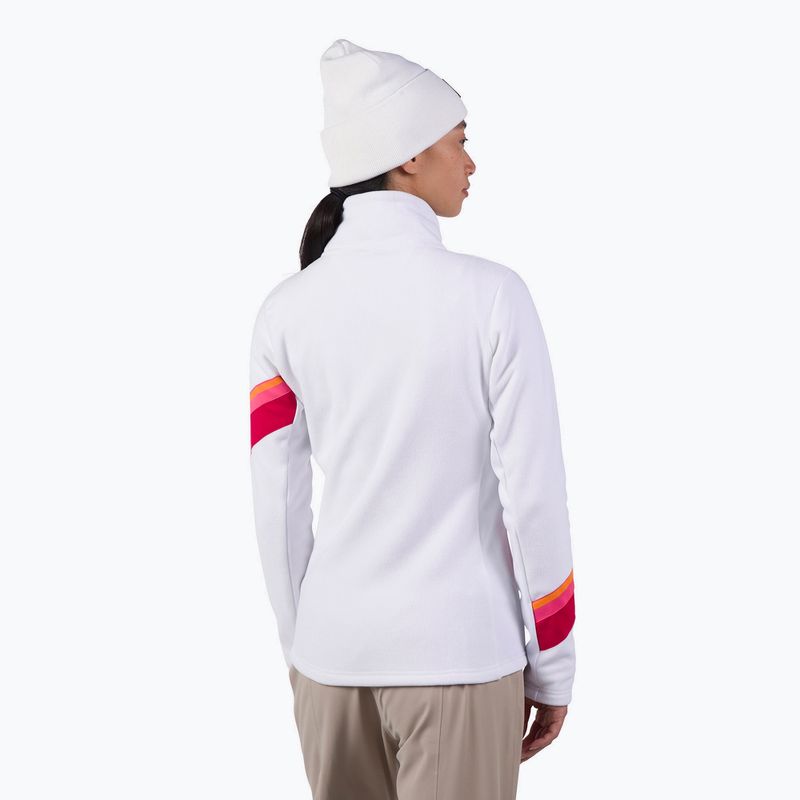 Női pulóver Rossignol Strawpile Fleece Fz white 3