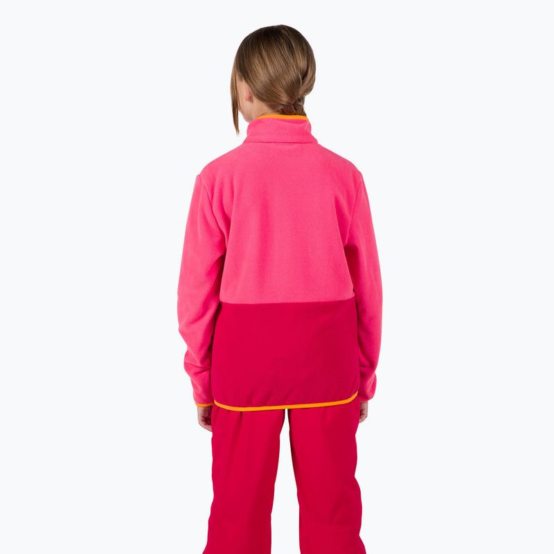 Gyerek pulóver Rossignol Jr Strawpile Fleece Fz tea rose 3