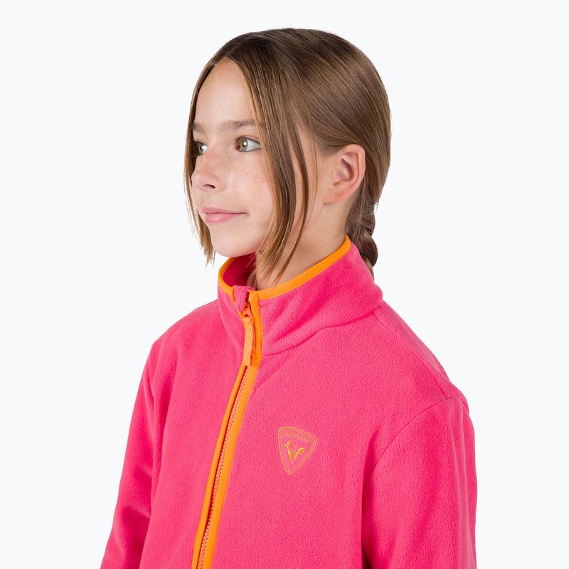 Gyerek pulóver Rossignol Jr Strawpile Fleece Fz tea rose 4