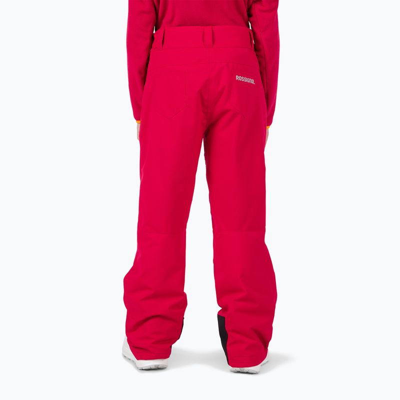 Rossignol Girl Ski rubinpiros gyermek síelő nadrág 3