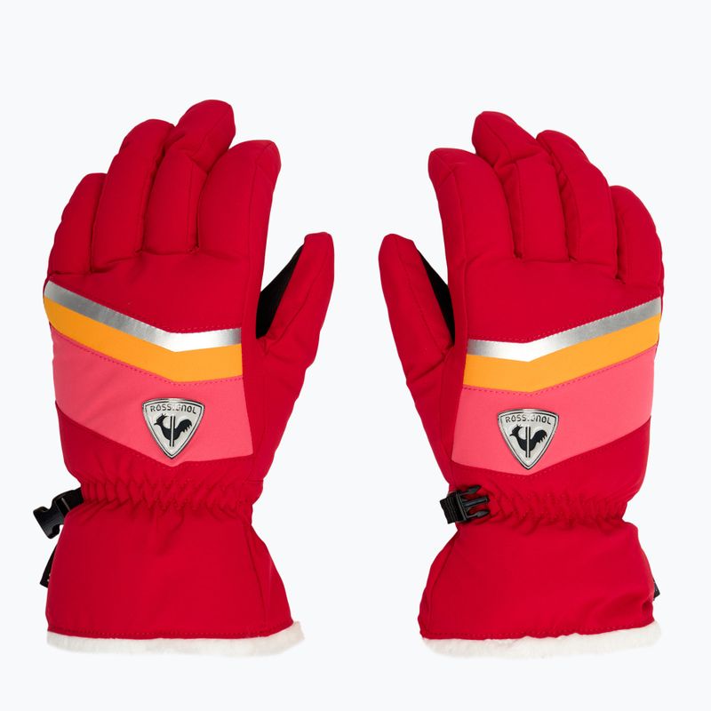 Női síkesztyű Rossignol New Piste G ruby red 2