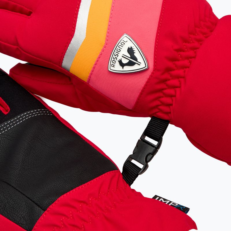 Női síkesztyű Rossignol New Piste G ruby red 4