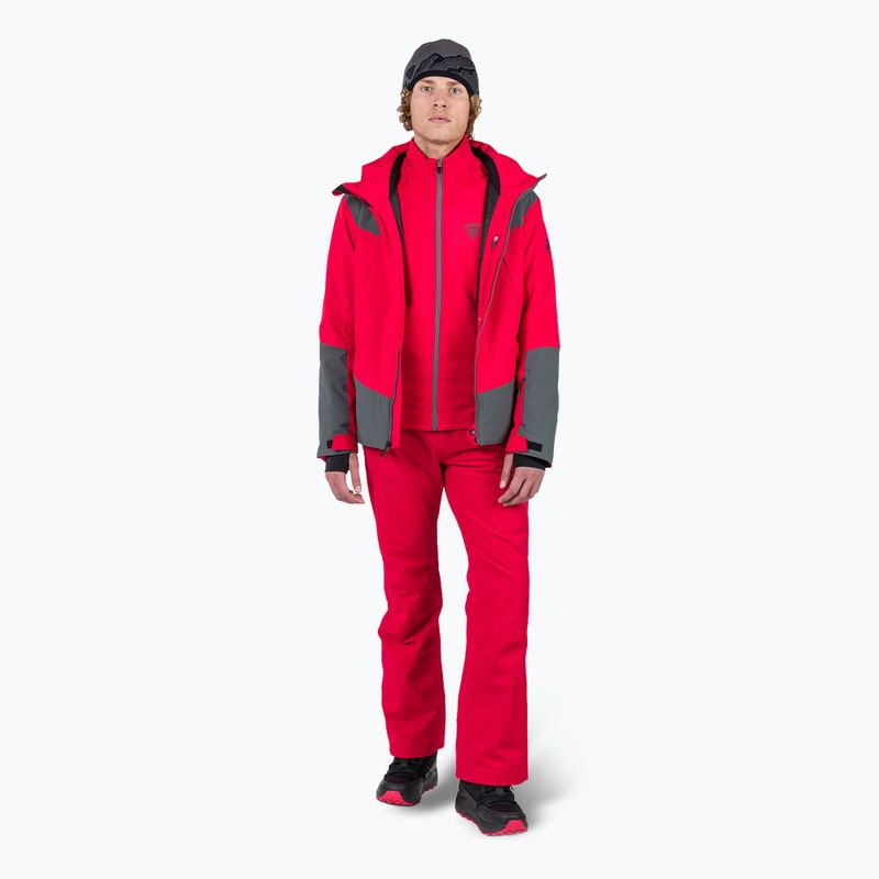 Férfi pulóver Rossignol Blackside Fleece Fz sports red 2