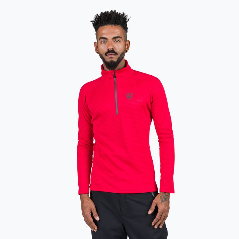 Férfi pulóver Rossignol Blackside Fleece Hz sports red