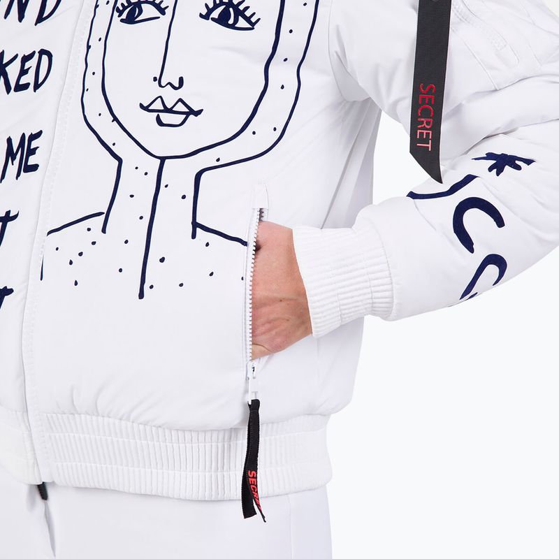 Női síkabát Rossignol Yety Fleecy Bomber white 10