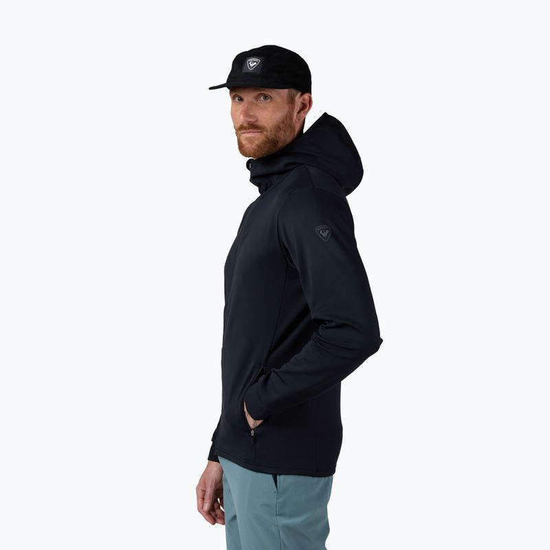 Férfi polár pulóver Rossignol Mid Layer Stretch Hoodie black 4