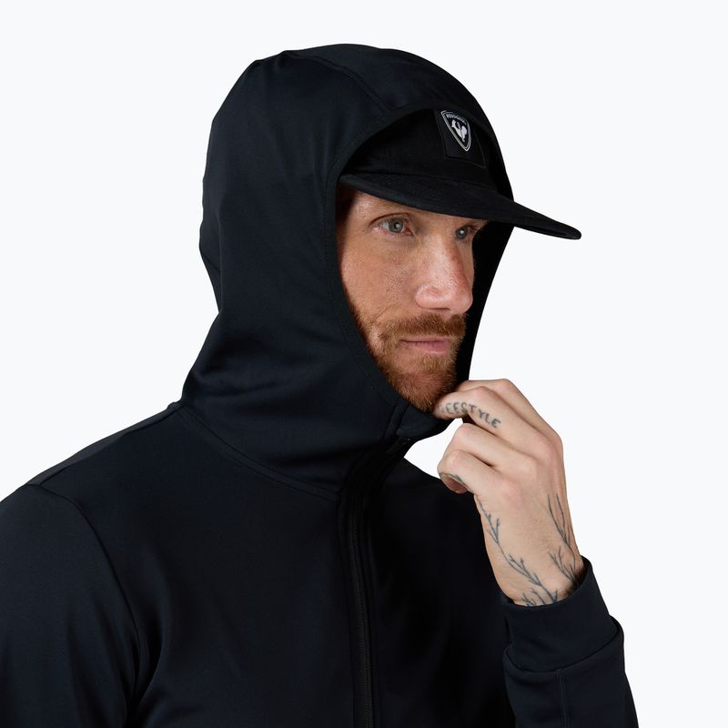 Férfi polár pulóver Rossignol Mid Layer Stretch Hoodie black 5