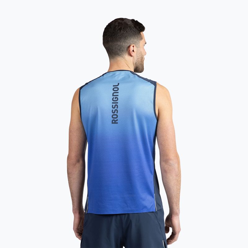 Férfi Rossignol Sapa Tank futófelső sötét navy 3
