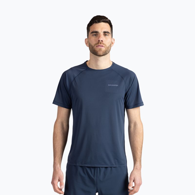 Férfi Rossignol Sapa Tee sötét navy futópóló