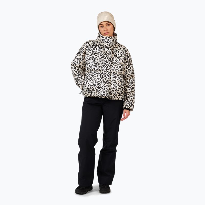 Női pehelydzseki Rossignol Aretu Allover Down Nature Wild Leopard Print 2