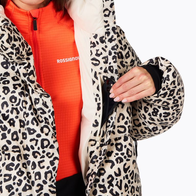 Női pehelydzseki Rossignol Aretu Allover Down Nature Wild Leopard Print 6