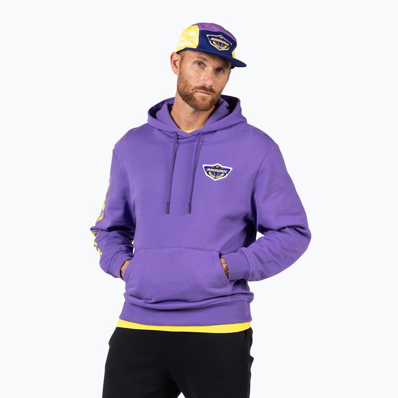Kapucnis pulóver Rossignol Super Hoodie super violet 2