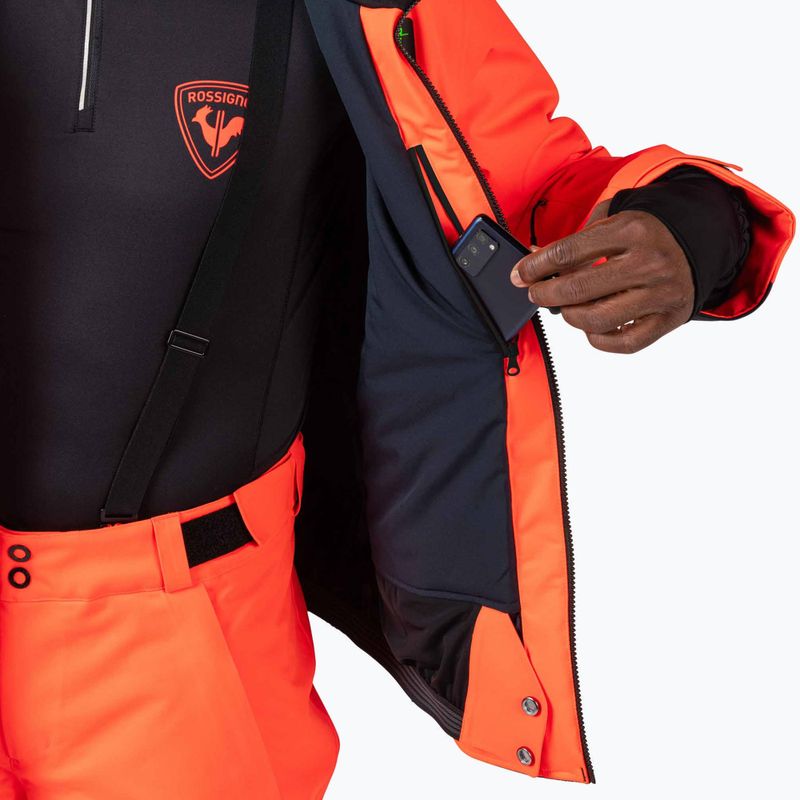 Férfi sídzseki Rossignol Hero Blakside Insulated neon red 14