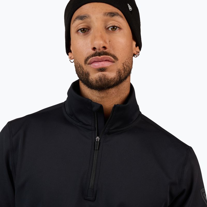Férfi sípulóver Rossignol Mid Layer Stertch Half Zip black 5