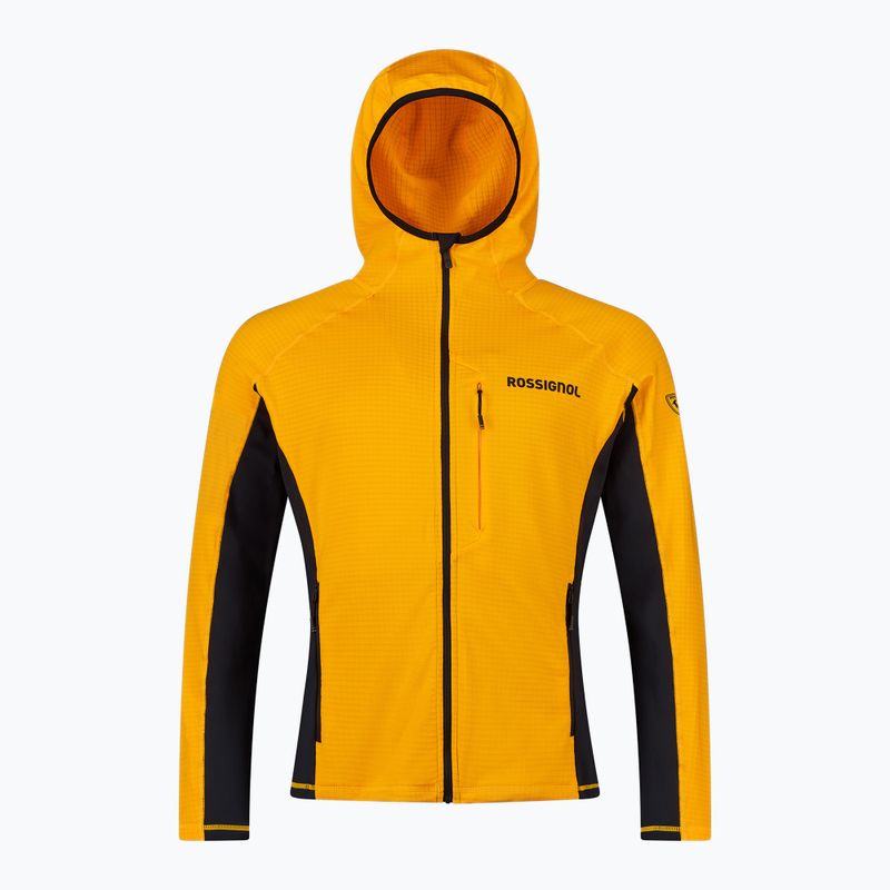 Férfi kapucnis pulóver Rossignol Blackside Mix Full Zip Hoodie Fleece saffron yellow 8
