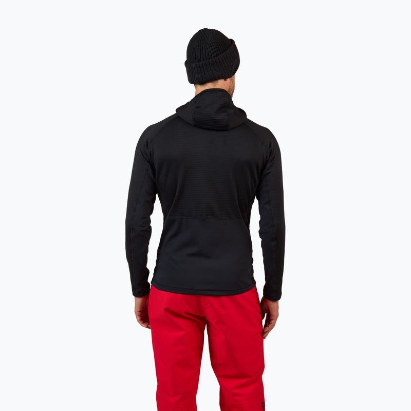 Férfi pulóver Rossignol Blackside Mix Full Zip Hoodie Fleece black 3
