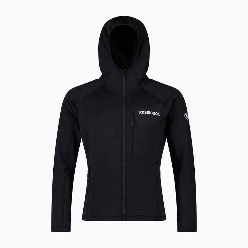 Férfi pulóver Rossignol Blackside Mix Full Zip Hoodie Fleece black 7