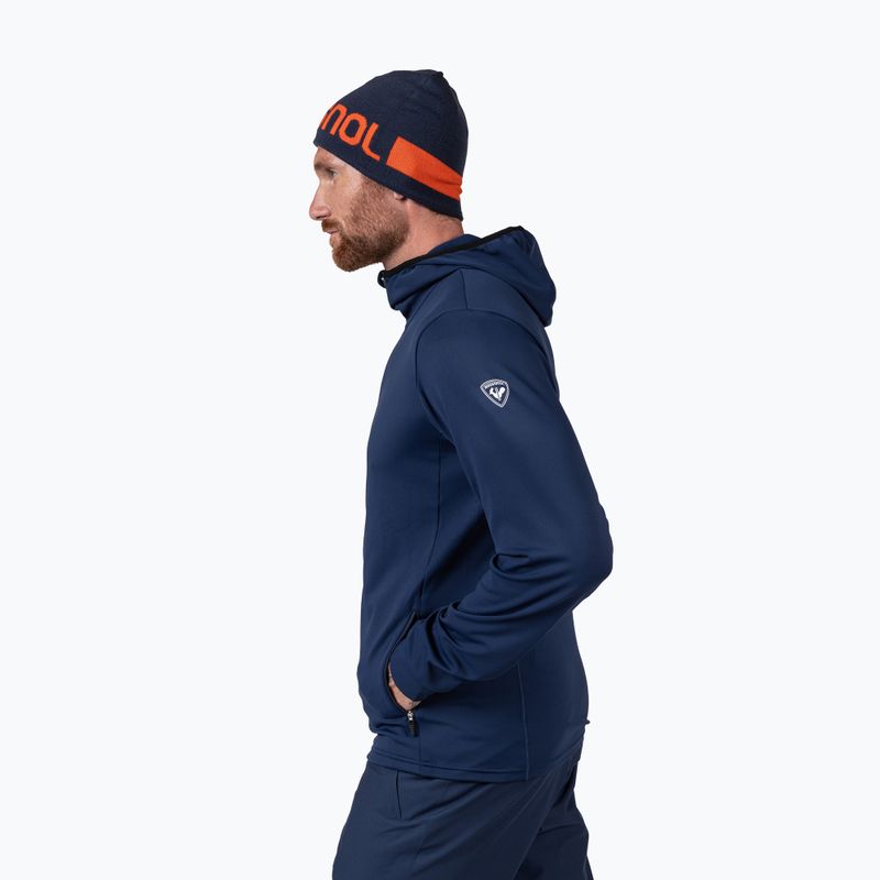 Férfi polár pulóver Rossignol Mid Layer Stretch Hoodie dark navy 4