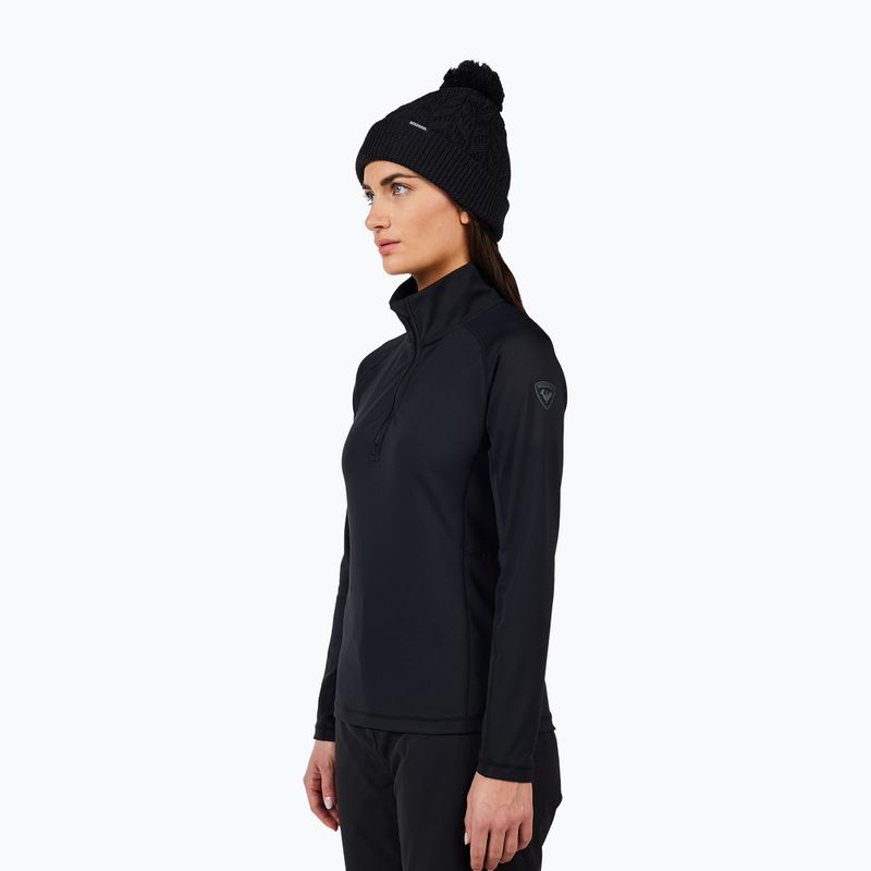Női polár pulóver Rossignol Mid Layer Stretch Half Zip black 4