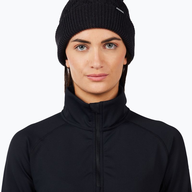 Női polár pulóver Rossignol Mid Layer Stretch Half Zip black 5
