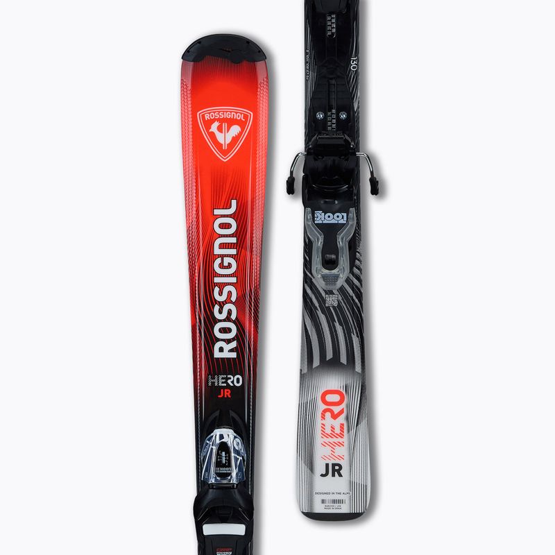 Gyermek lesikló sílécek + kötések Rossignol Hero Jr 130-150 + Xpress 7 GW 4