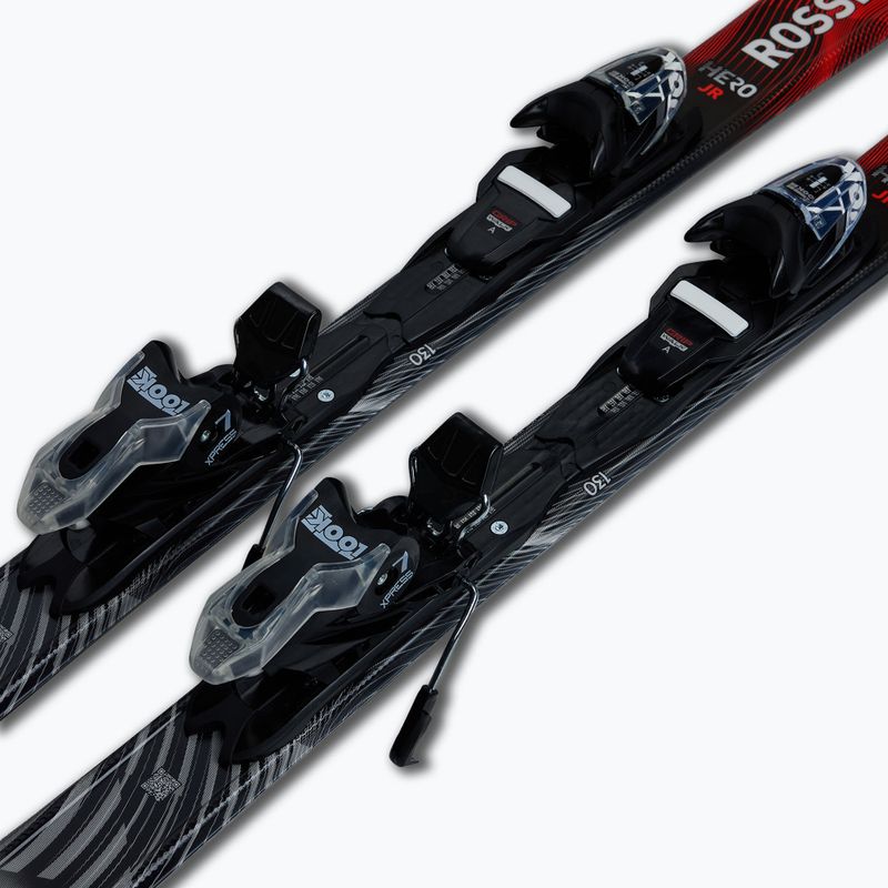 Gyermek lesikló sílécek + kötések Rossignol Hero Jr 130-150 + Xpress 7 GW 6