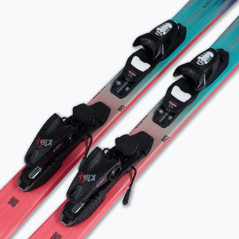 Gyermek lesikló sílécek + kötések Rossignol Sender Jr 128-140 + Xpress 7 GW 6