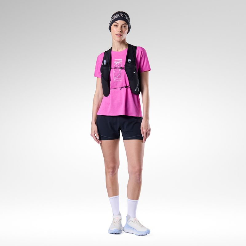 Női futópóló Rossignol Sapa Ultra Tee electric fuchsia 2