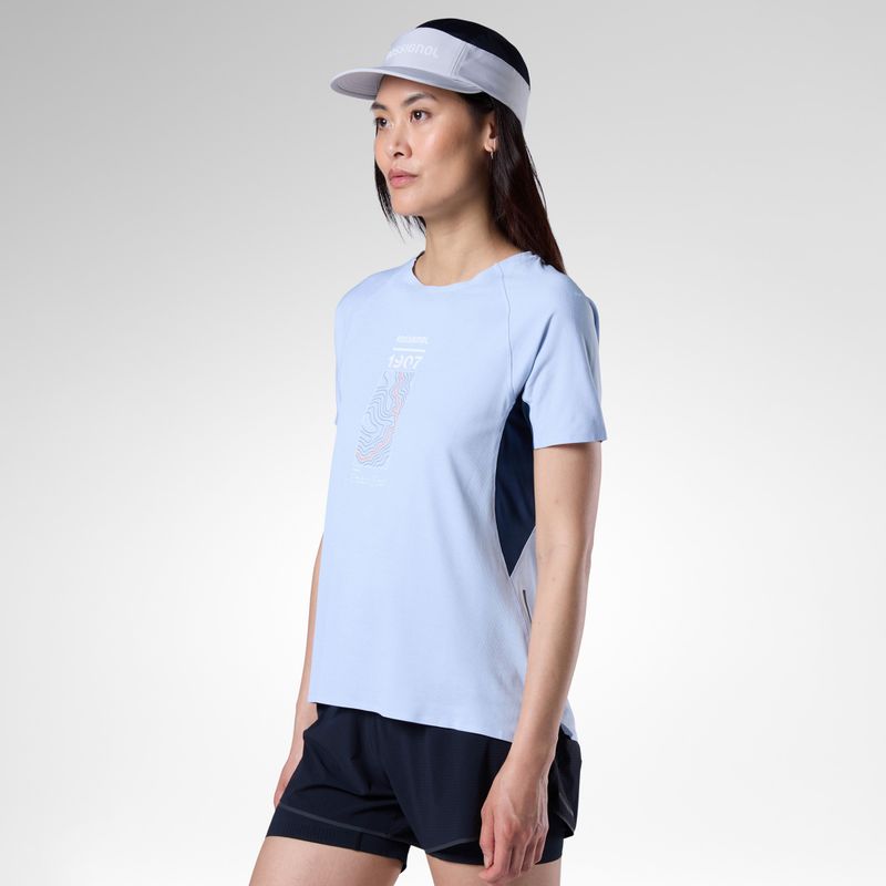 Női futópóló Rossignol Sapa Ultra Tee blue aura 5